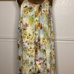 Kori America floral mini dress size large.